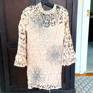 Free People burnout dress, lined from bust down